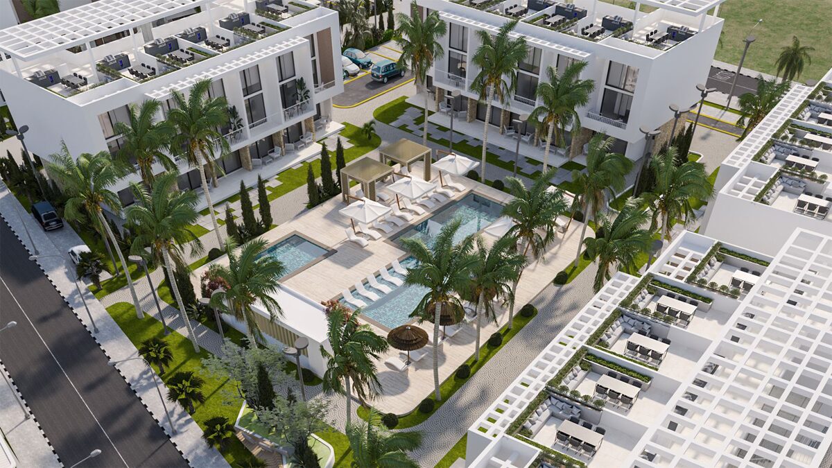 Exclusive beachfront project with luxurious 1-bedroom apartments in Esentepe, North Cyprus