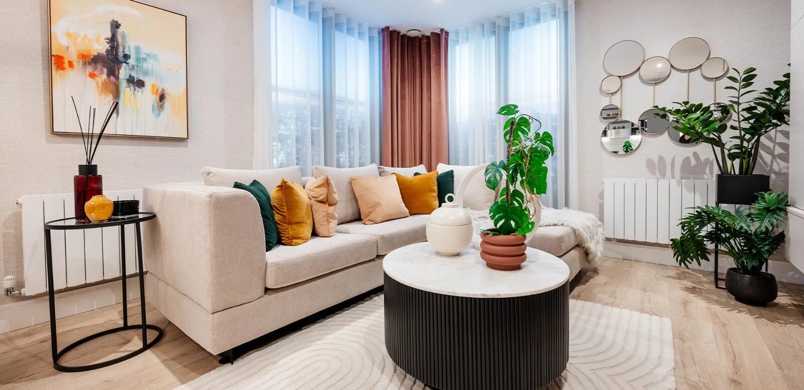 Luxury living concept project with 1-2-3-bedroom apartments in London , England