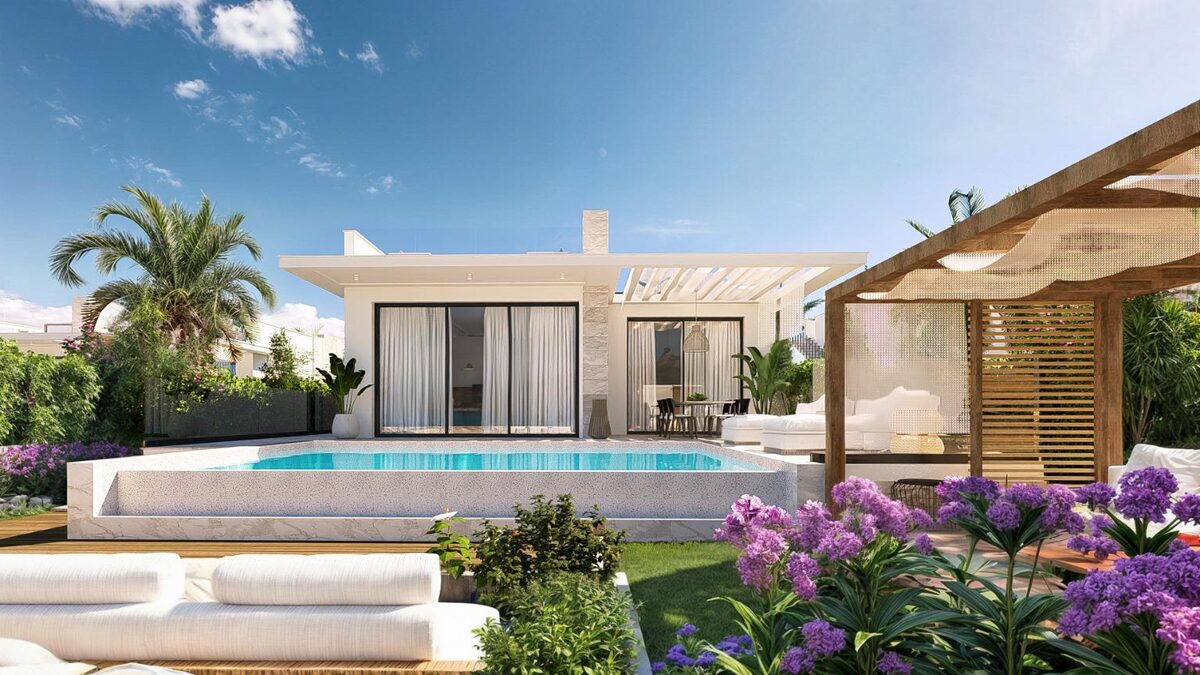 Luxury brand-new project with 3-bedroom bungalows in North Cyprus, Esentepe