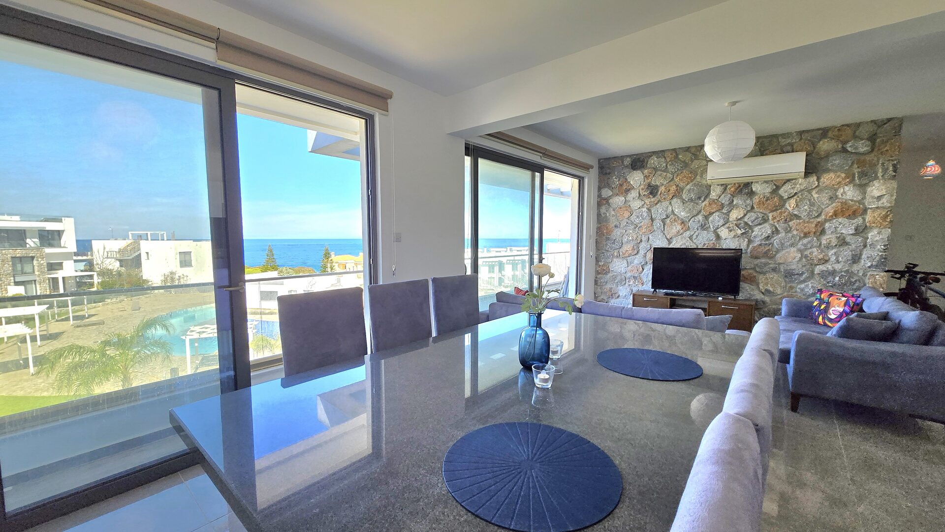 Fully Furnished 3-Bedroom Apartment with Rooftop Terrace in Esentepe, North Cyprus